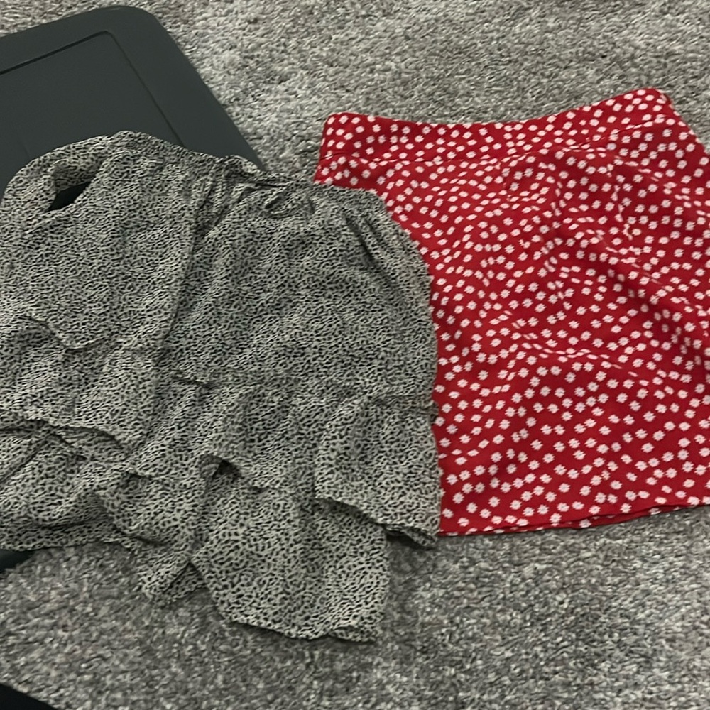 2 mini skirts